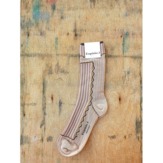 Exquisite J medvilnės kojinės